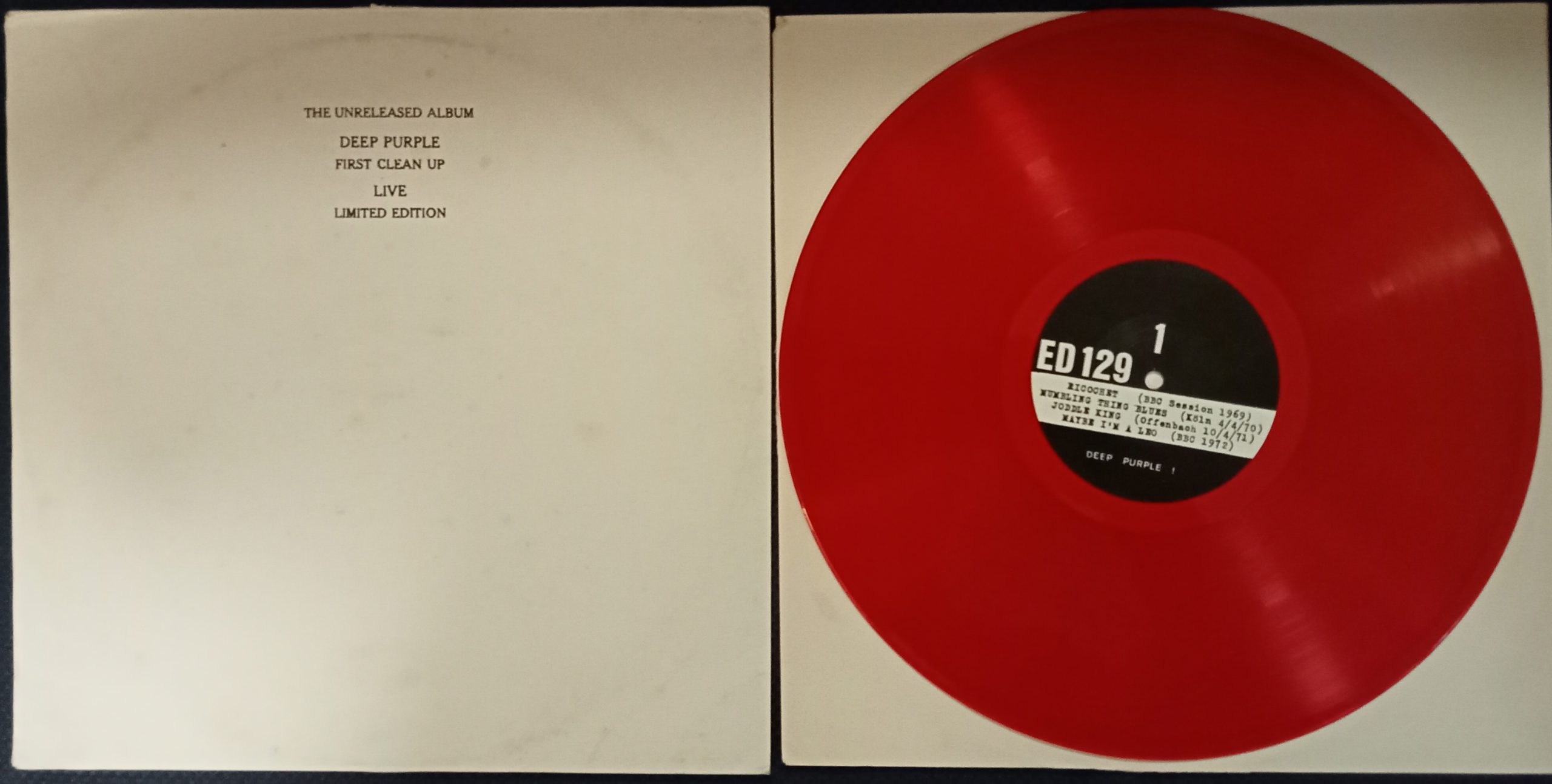 DEEP PURPLE // FIRST CLEAN UP CV